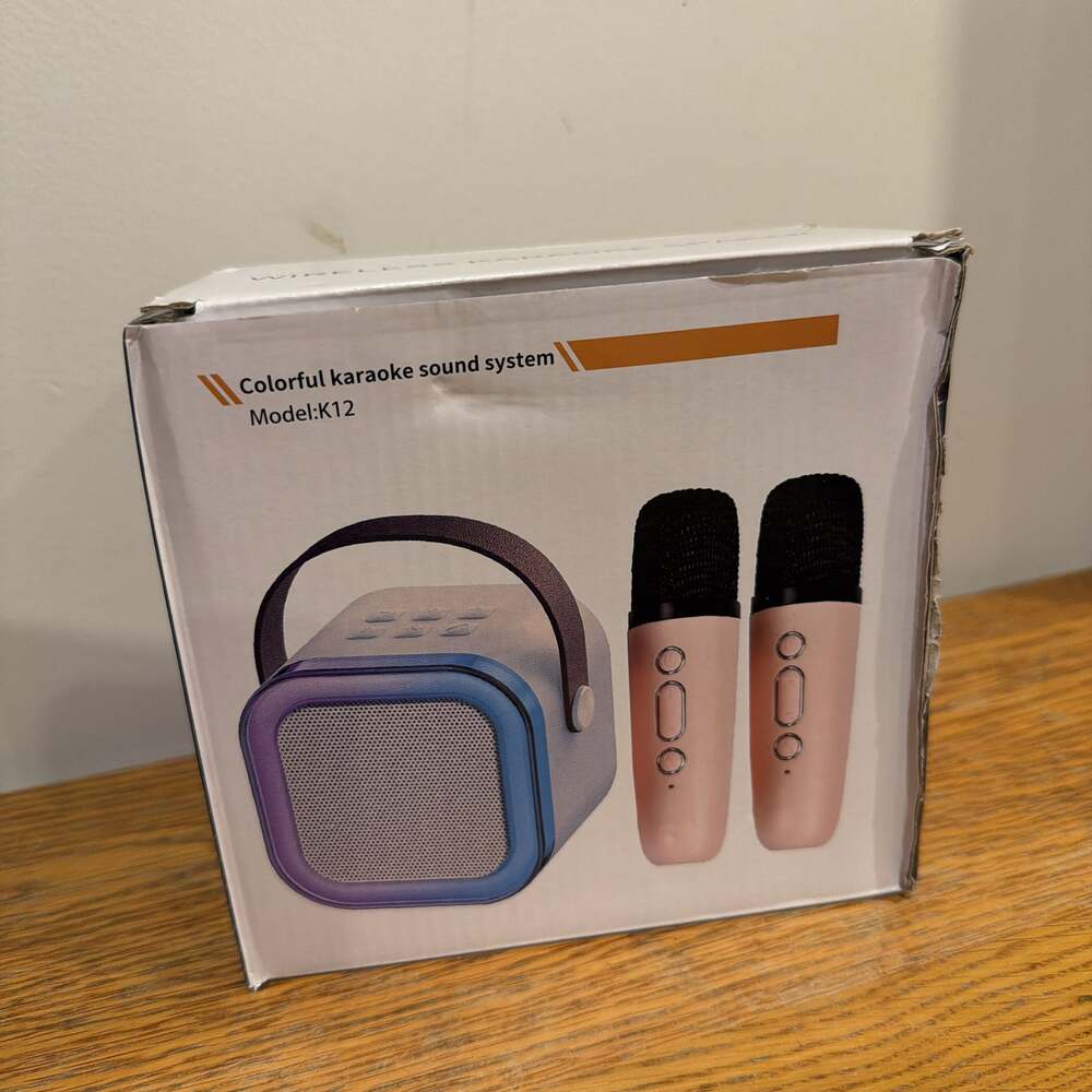 K12 Mini Portable Karaoke Machine with 2 Wireless‎ Microphones